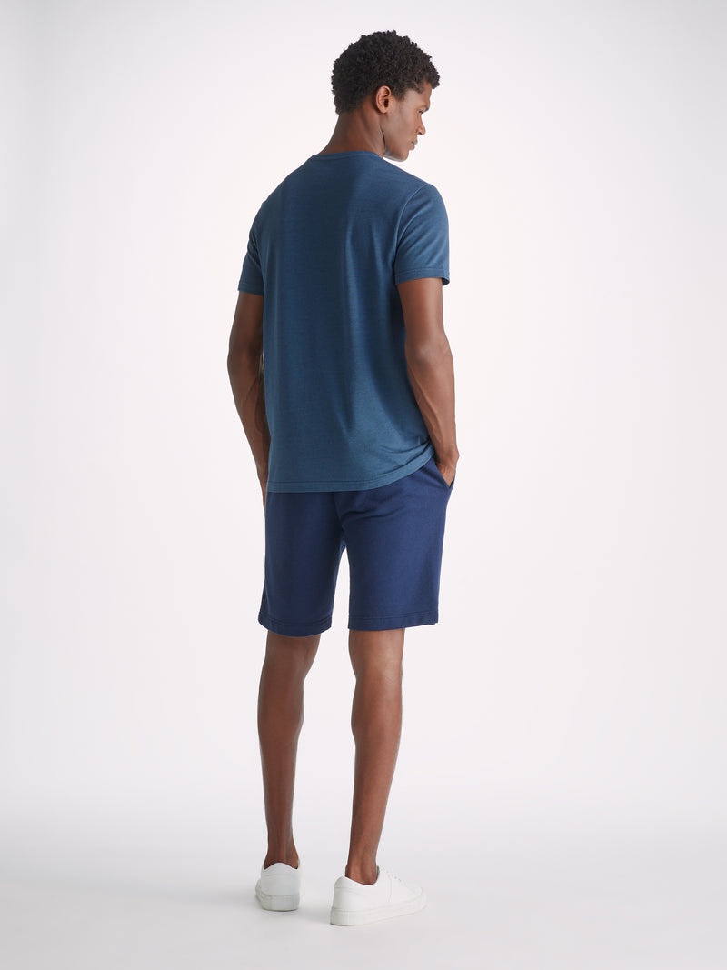 Men's T-Shirt Ramsay Pique Cotton Tencel Denim - 4
