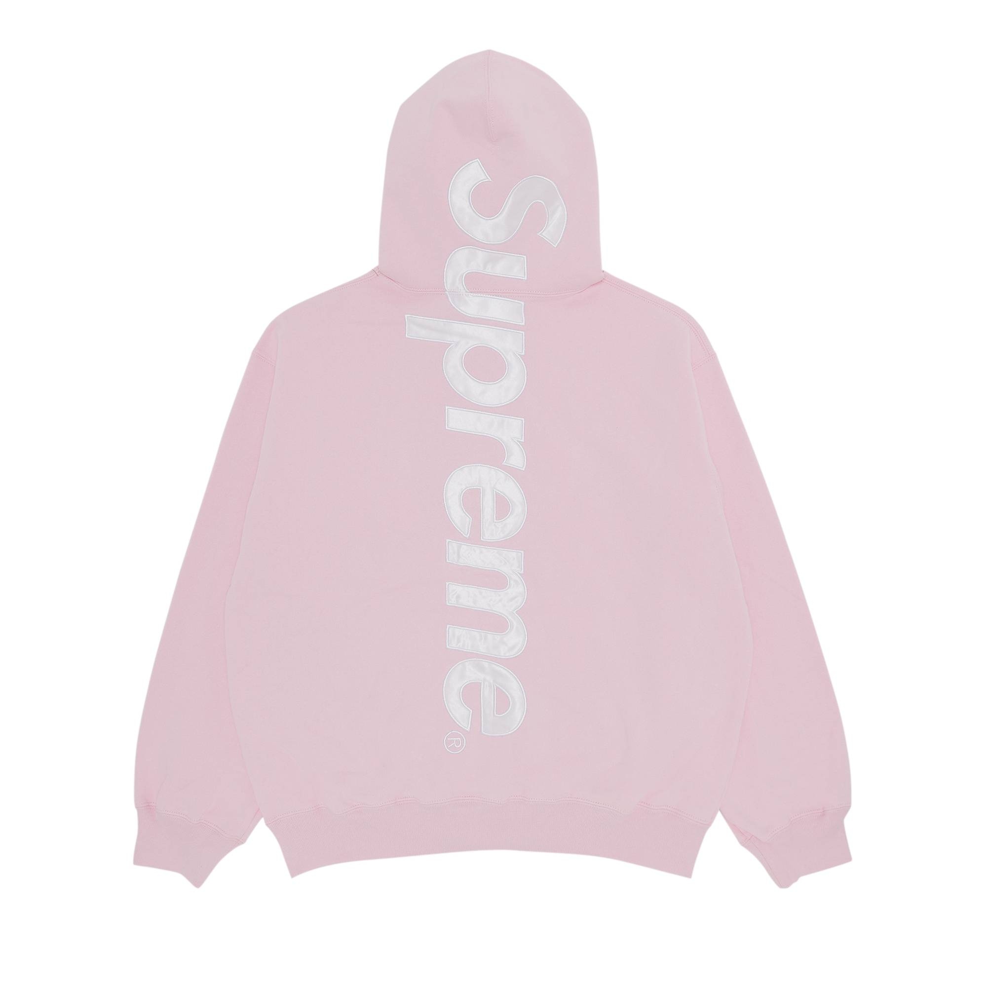 Supreme Satin Appliqu� Hooded Sweatshirt 'Light Pink' - 2