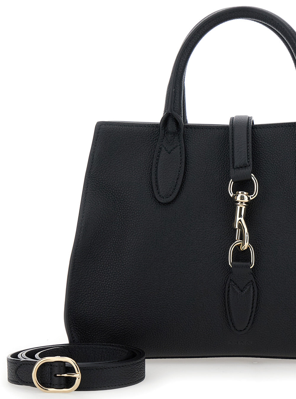 Gucci Women 'Jackie' Black Handbag With Horsebit On The Front And Removable Shoulder Strap In Leathe - 5