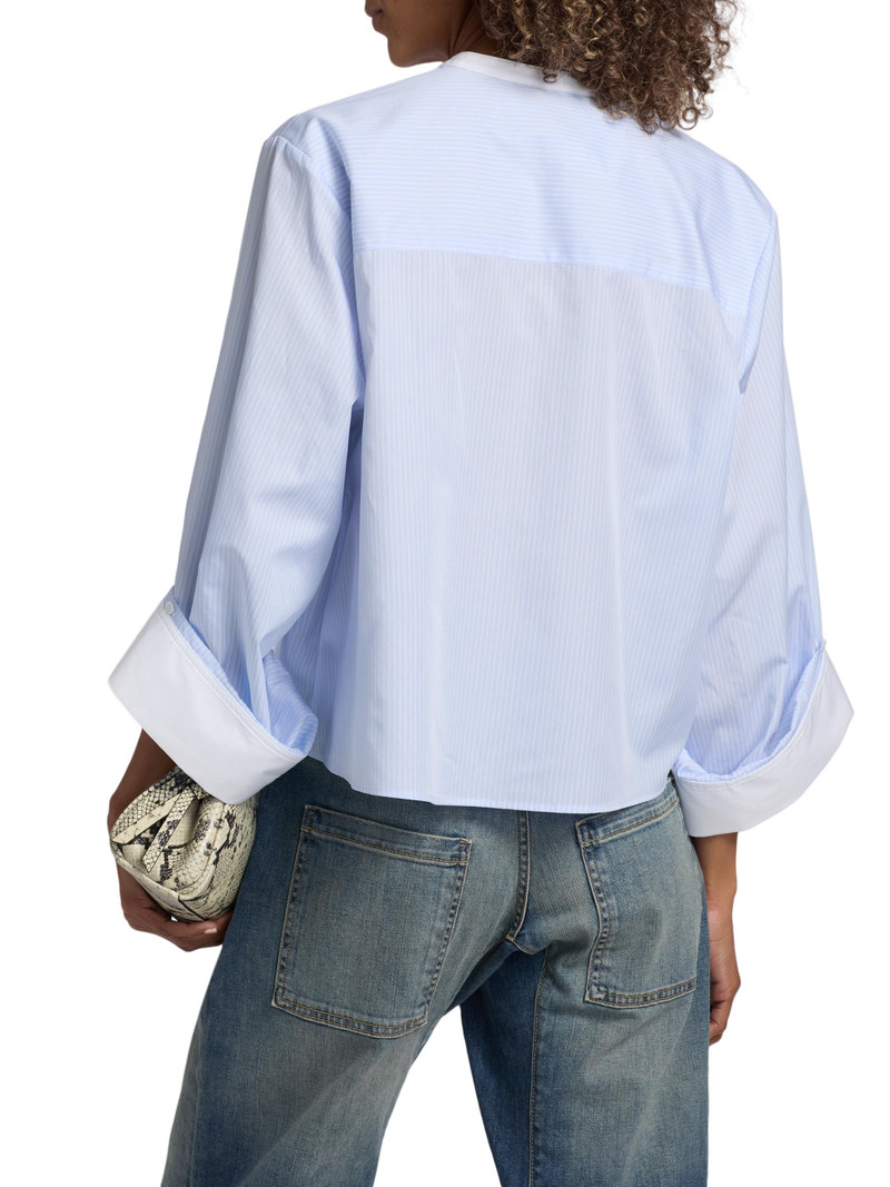 Women's Beau Twill Shirt - Blue Haven White 5