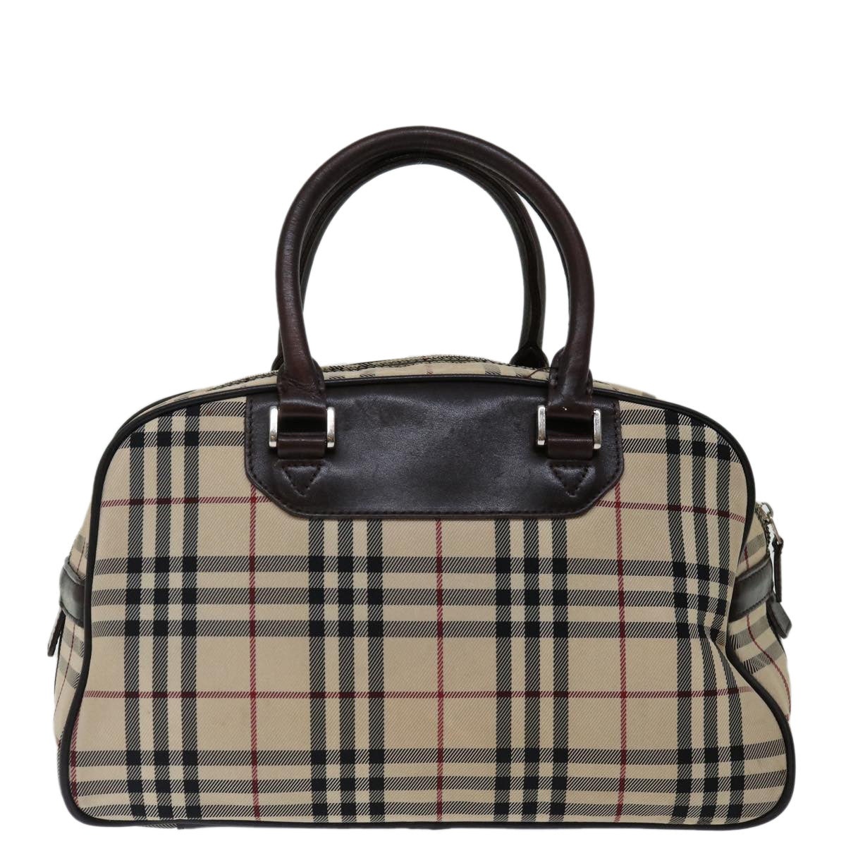 Burberry Nova Check Hand Bag Nylon Beige - 2