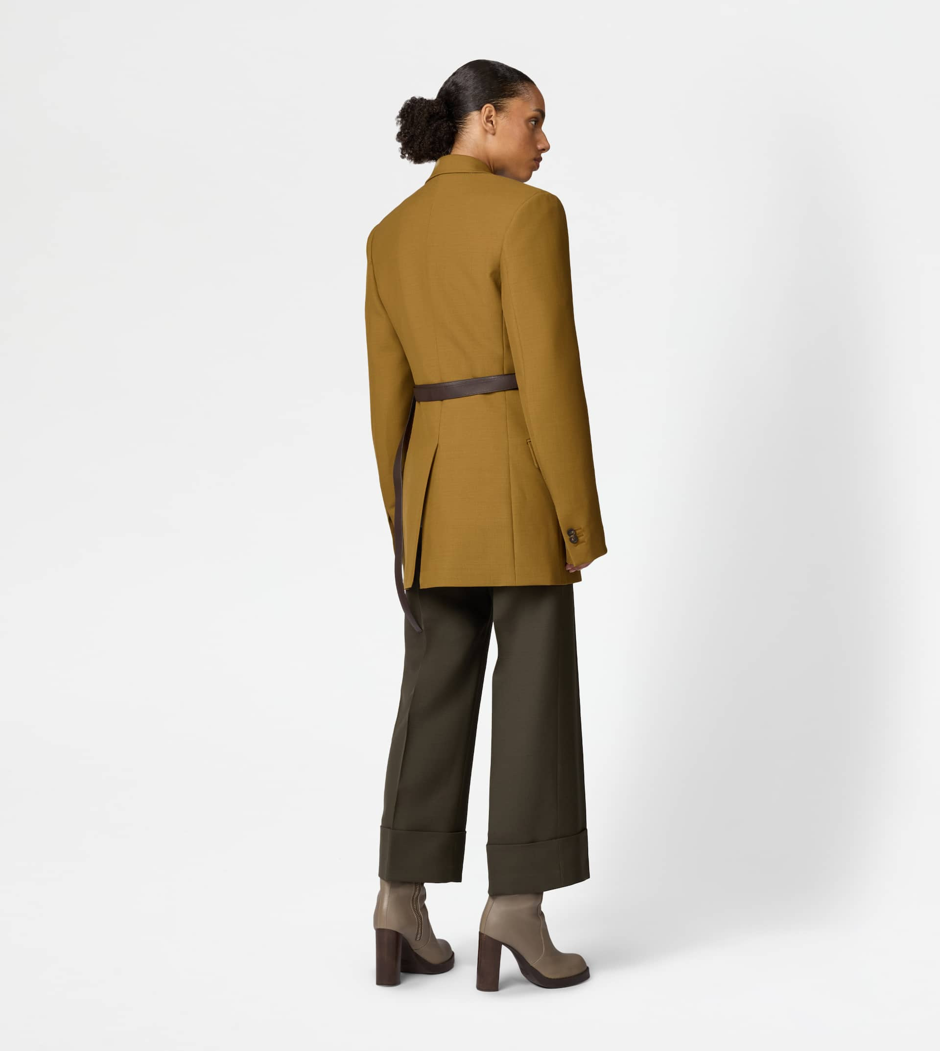 JACKET IN WOOL - GREEN - 4
