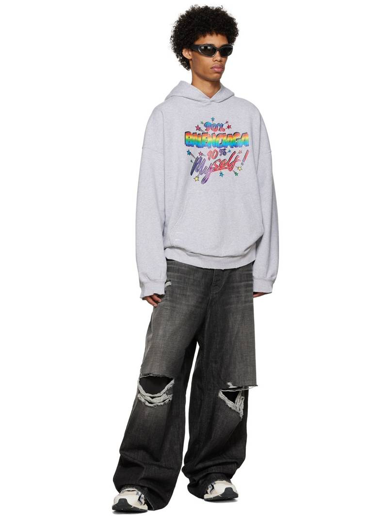 BALENCIAGA Gray 90/10 Hoodie outlook