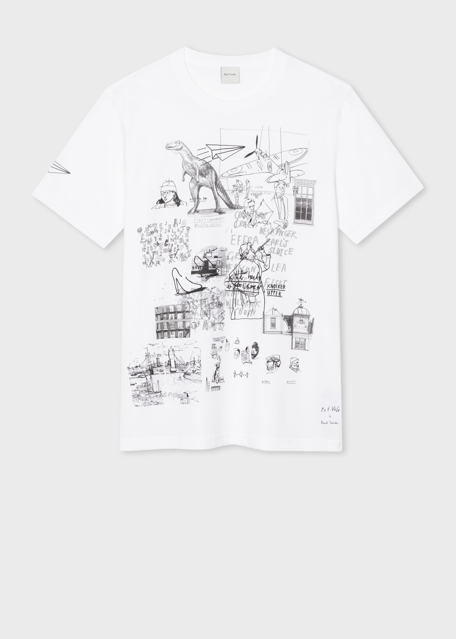 Pat Vale x Paul Smith - 'Pat's Sketch Book' T-Shirt - 1