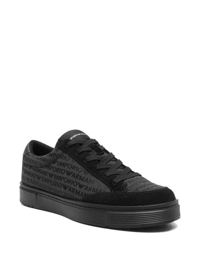 EMPORIO ARMANI logo-print sneakers outlook
