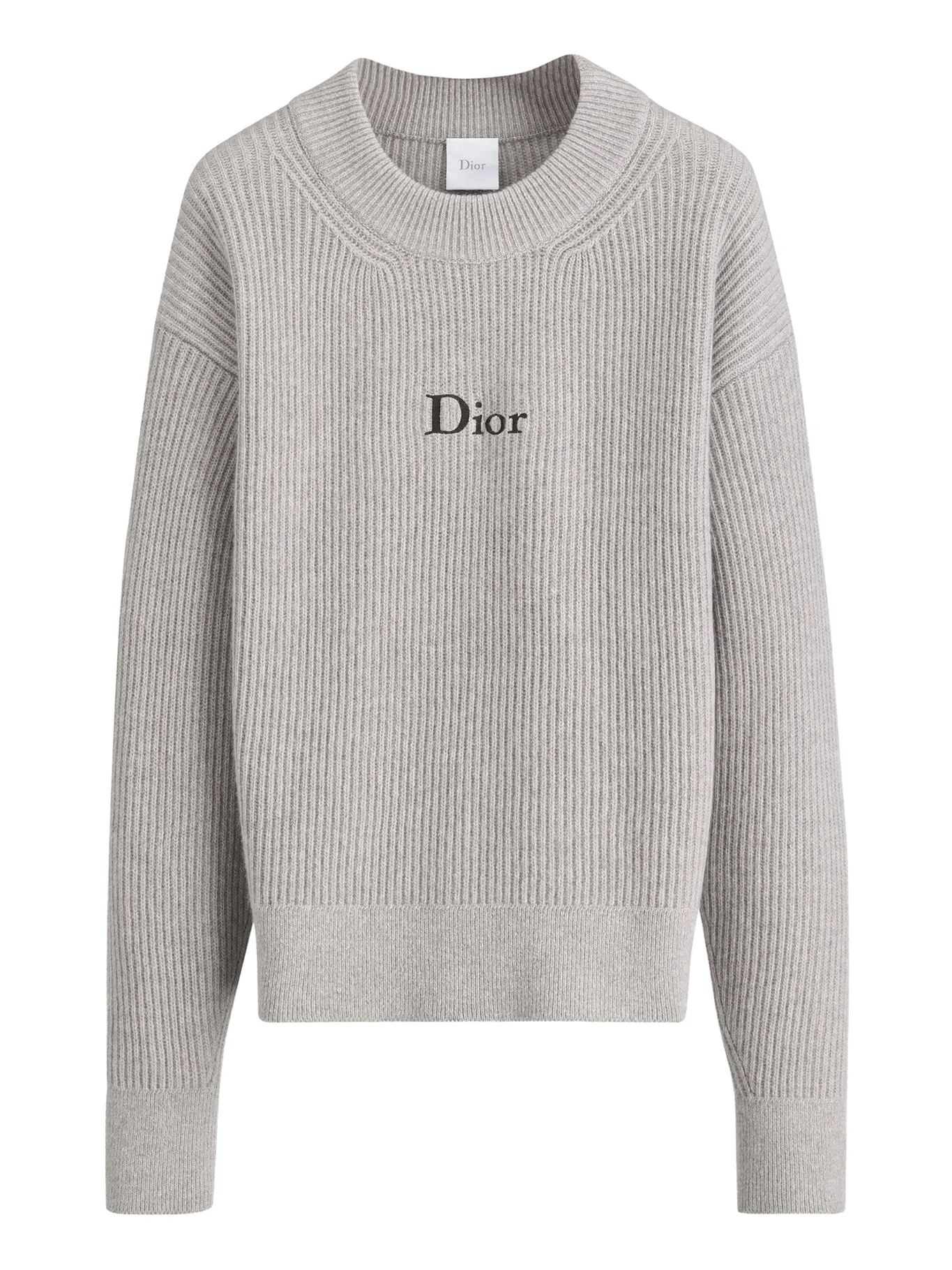 RIBBED WOOL AND CASHMERE OVERSIZED SWEATER - 1