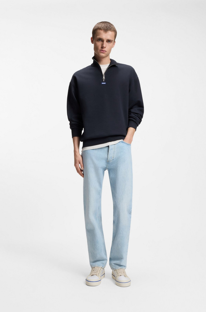 HUGO LOGO-PATCH SWEATSHIRT IN COTTON TERRY outlook