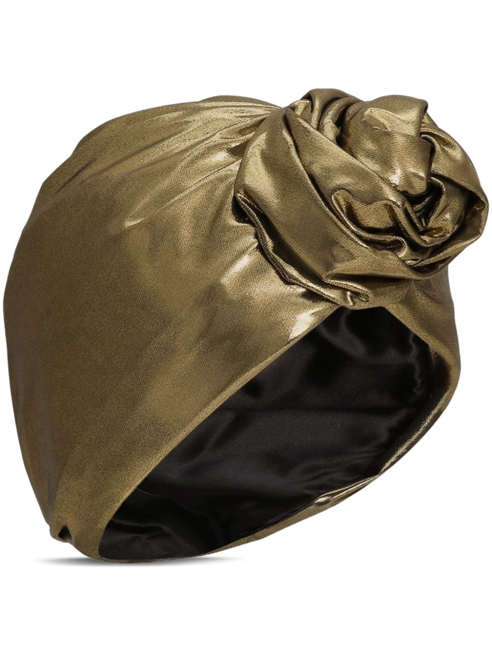 metallic stretch turban - 1