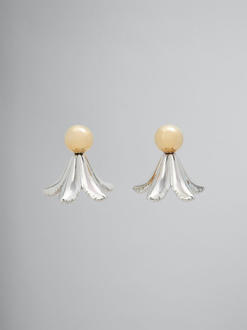 DANGLING PUFFY FLOWER EARRINGS 1