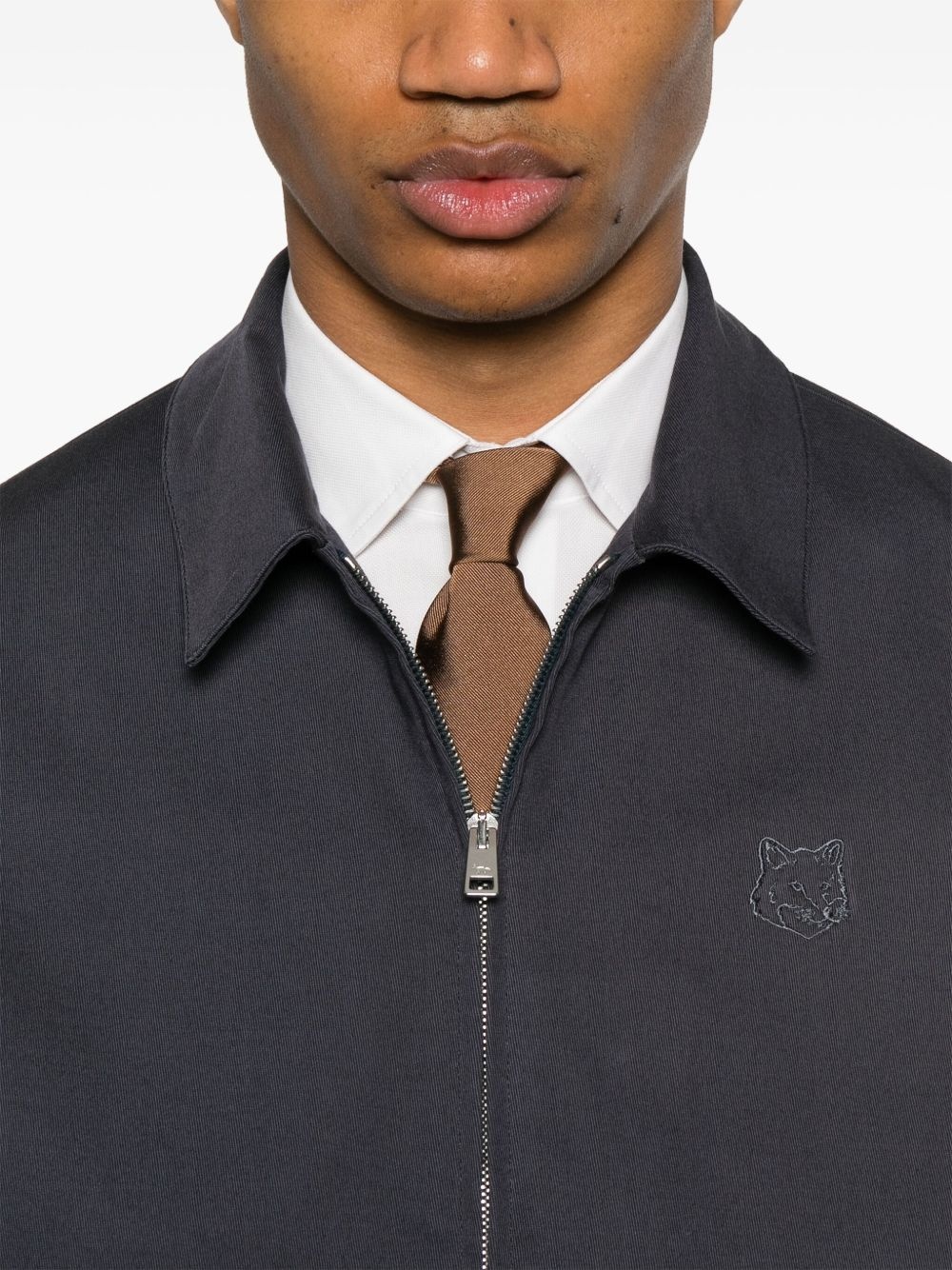 zip-up elasticated bomber jacket - 5