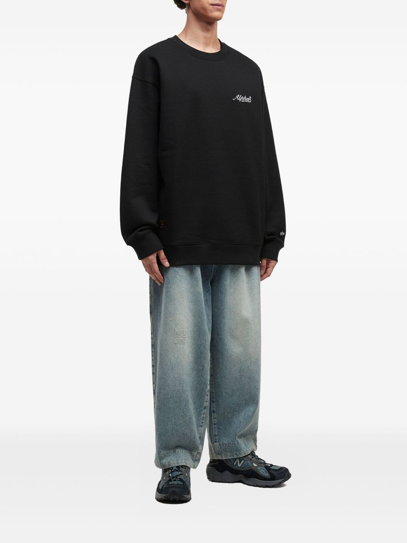 ALPHA INDUSTRIES tiger-print crew-neck sweatshirt outlook