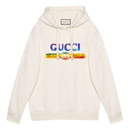 (WMNS) Gucci Sweatshirt With Sequin Logo 'Off White' 469251-XJASC-9480 - 1