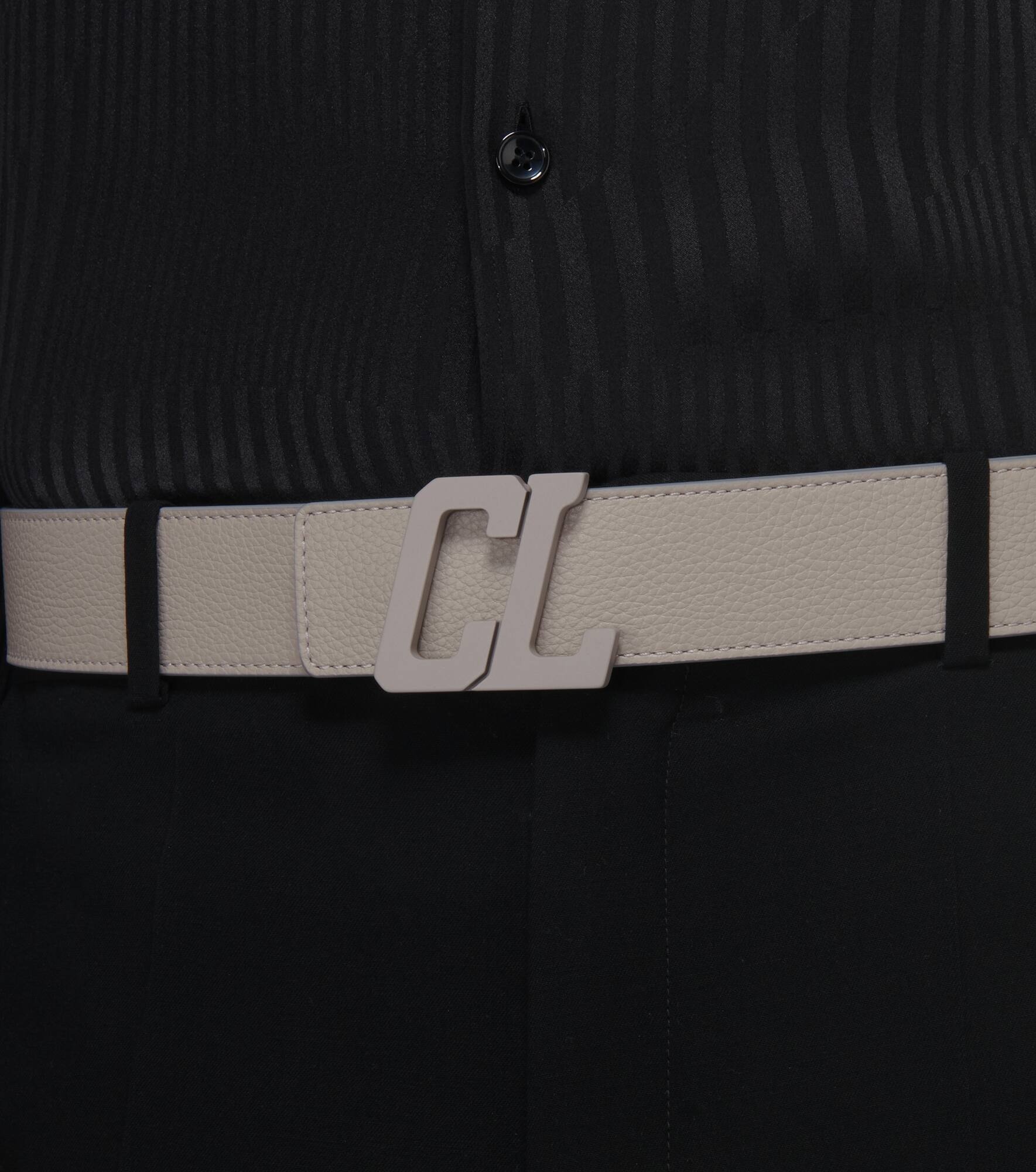 Happy Rui CL Logo leather belt - 3