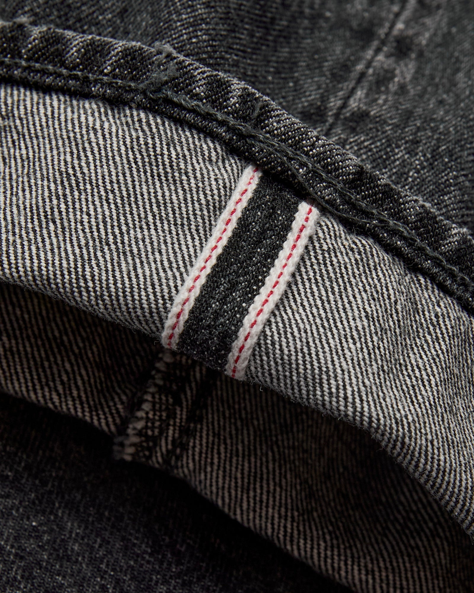 D1826 "Black Ivy Wash" 13oz Selvedge Denim - Relaxed Tapered Fit - 7