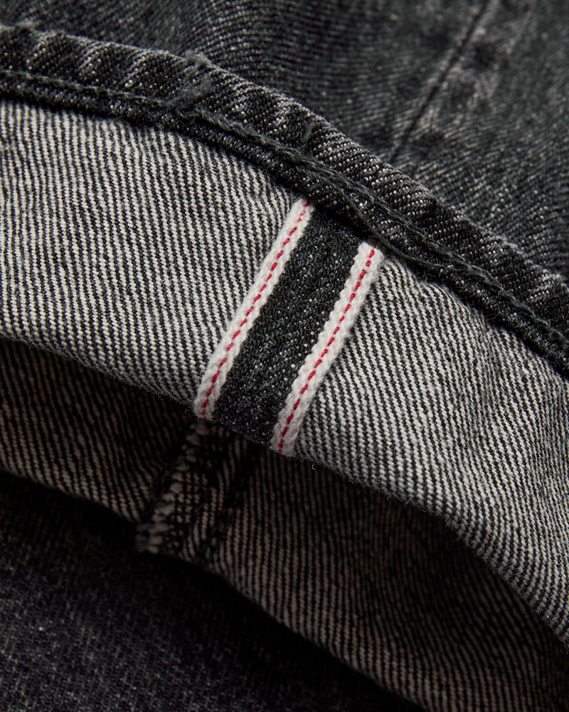 D1826 "Black Ivy Wash" 13oz Selvedge Denim - Relaxed Tapered Fit 7