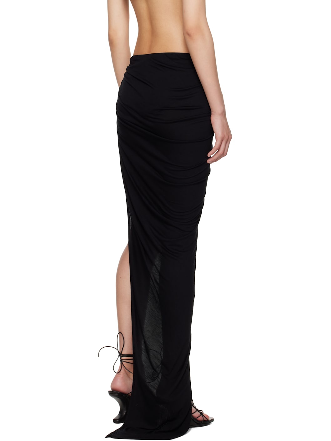 Black Hollywood Hydra Maxi Skirt - 3