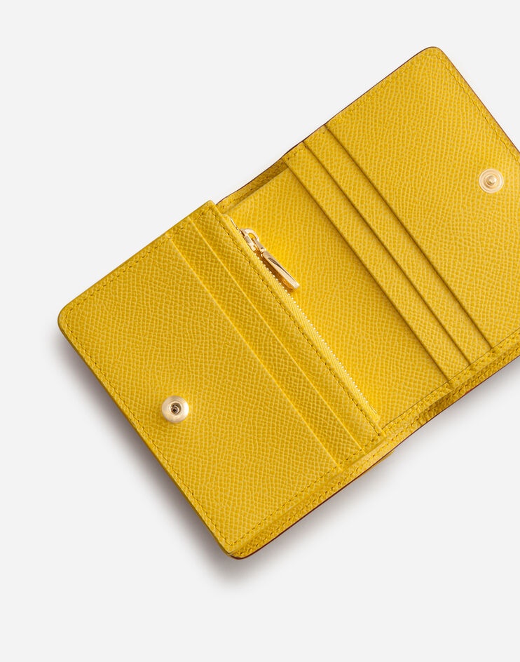 Small continental wallet in carretto-print dauphine calfskin - 4