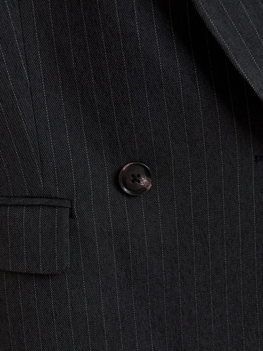 pinstripe double-breasted blazer - 5