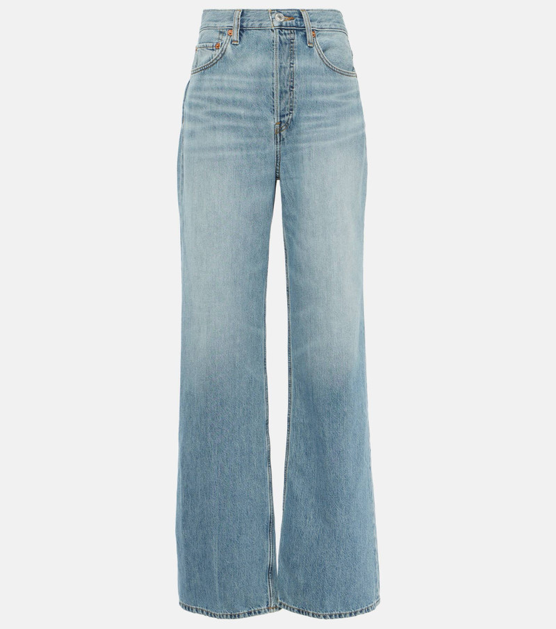 ’70s high-rise wide-leg jeans - 1