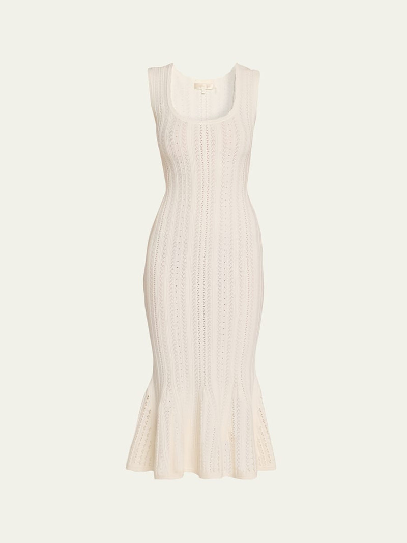 Tayleen Stretch Pointelle Midi Dress 1