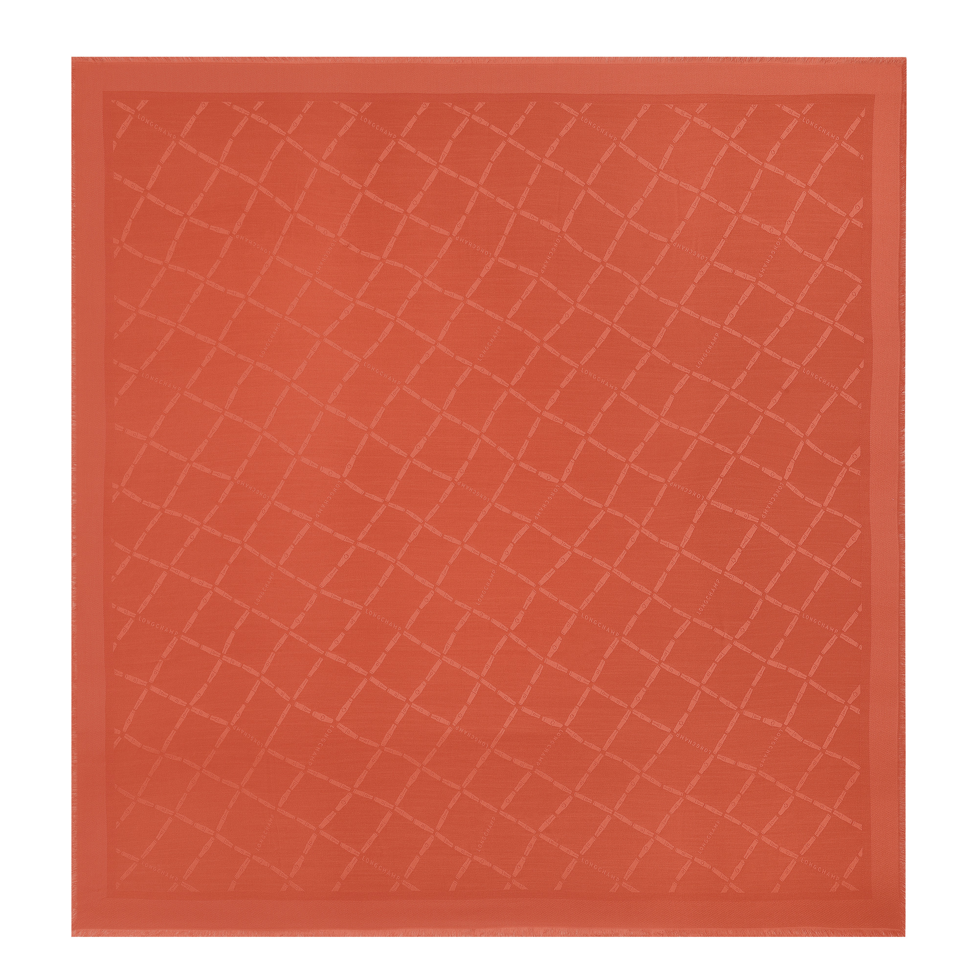 Le Roseau Shawl Paprika - Silk Blend - 1