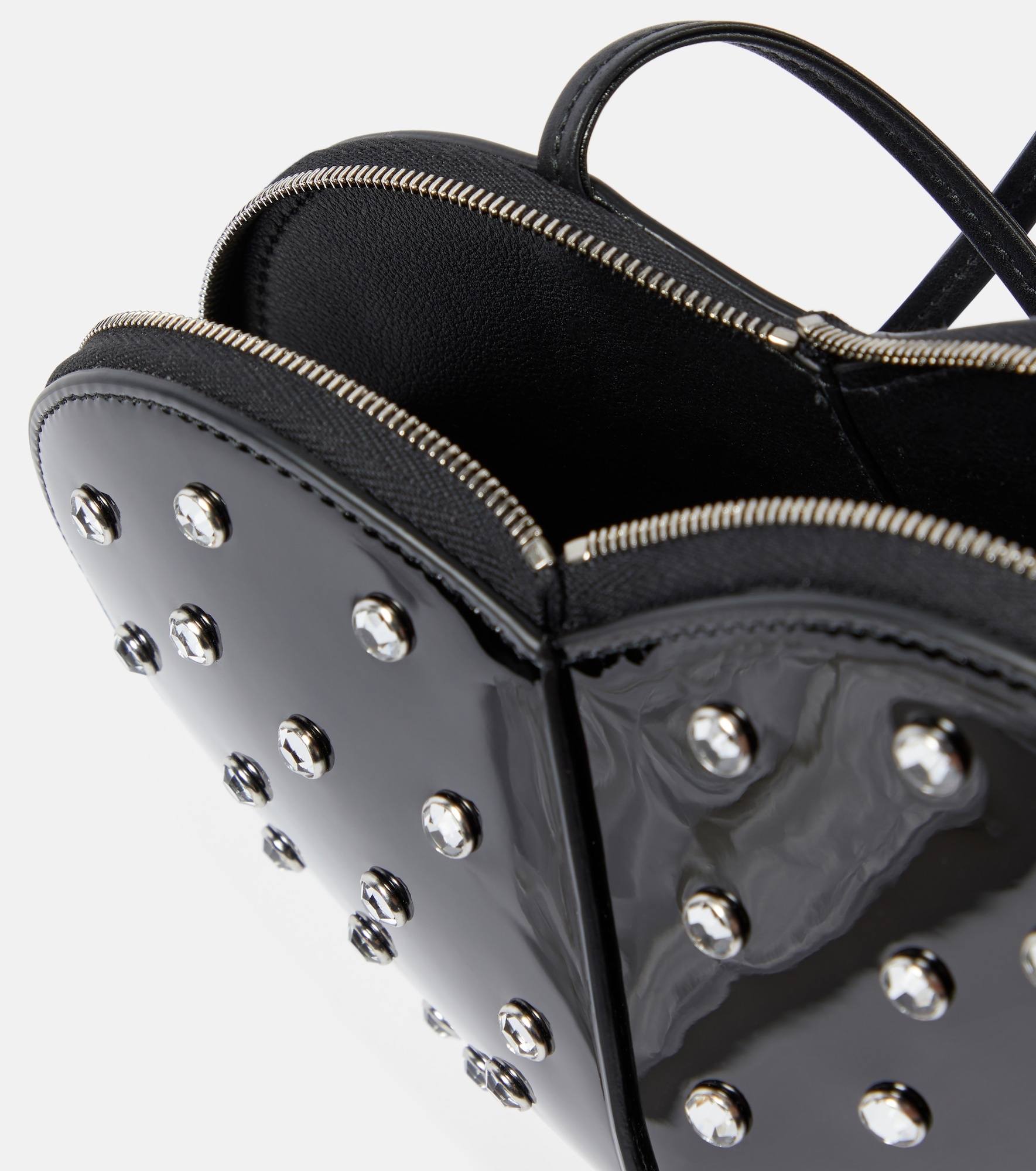 Le Cœur studded leather crossbody bag - 3