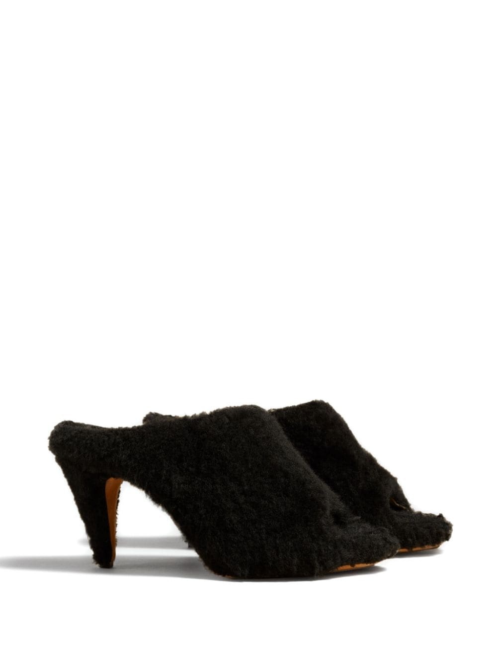 Marion 90mm shearling mules - 2