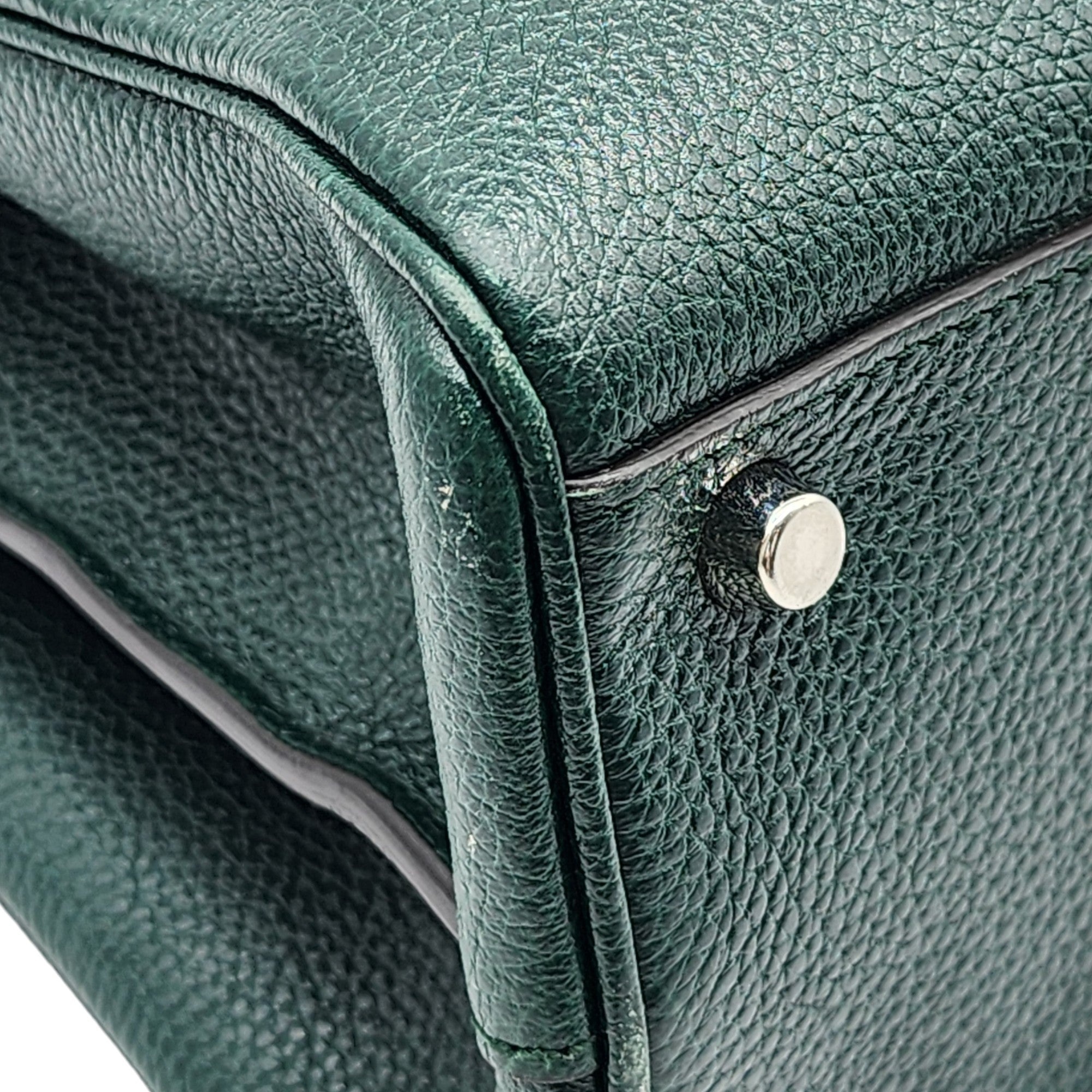 Gucci Medium Zumi Top Handle Bag in Green - 8