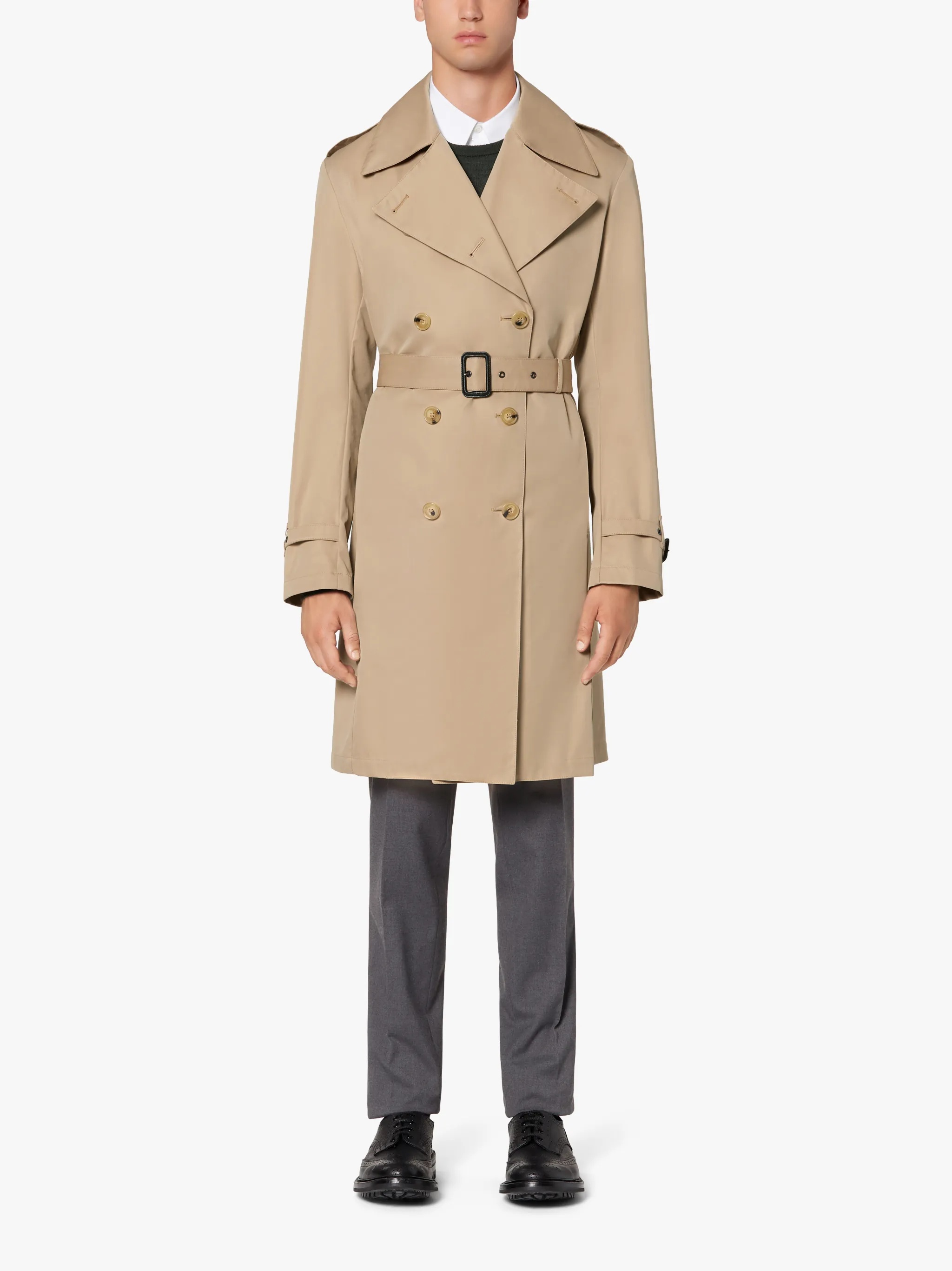 ST ANDREWS HONEY GABARDINE COTTON TRENCH COAT | GMC-101 - 2