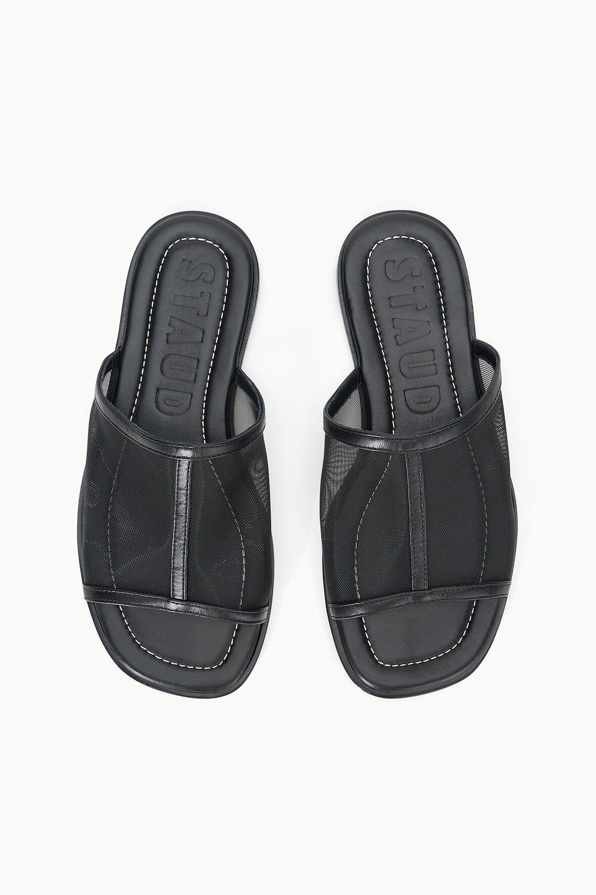 STAUD ALESSANDRA SANDAL BLACK MESH - 7