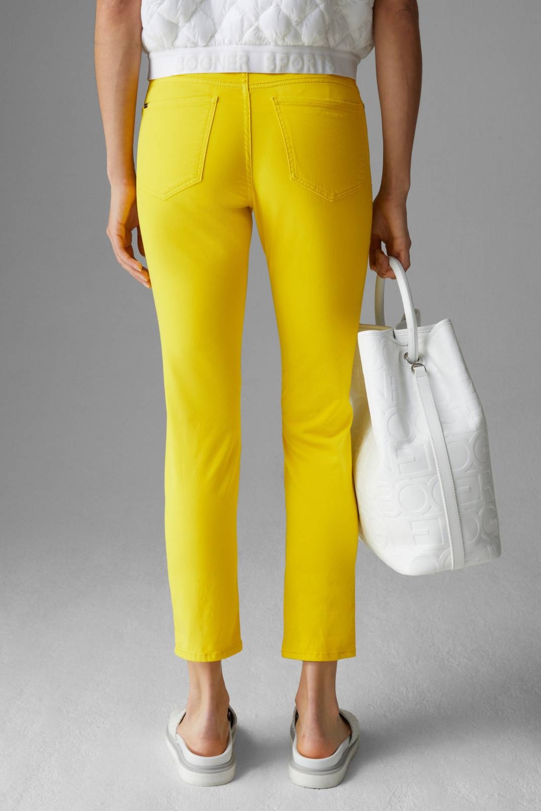 JULIE 7/8 PANTS IN YELLOW - 3