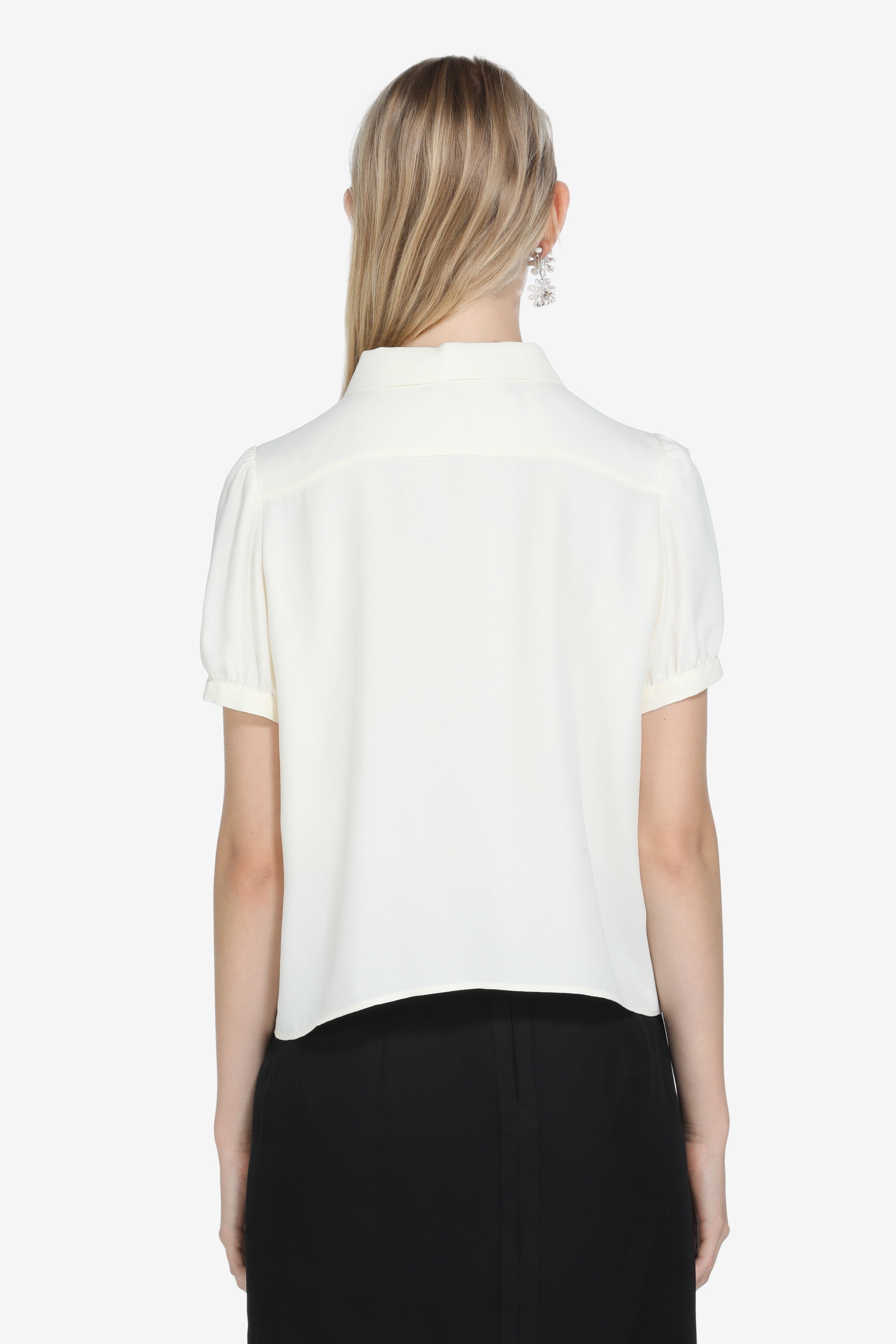 RUFFLED SHORT-SLEEVE SHIRT - 2