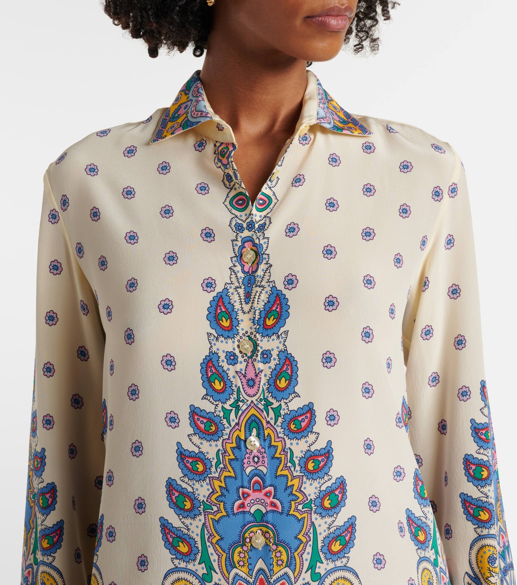 Printed silk shirt - 4