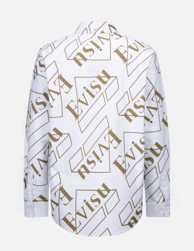 Logo Monogram Print Oxford Shirt 8