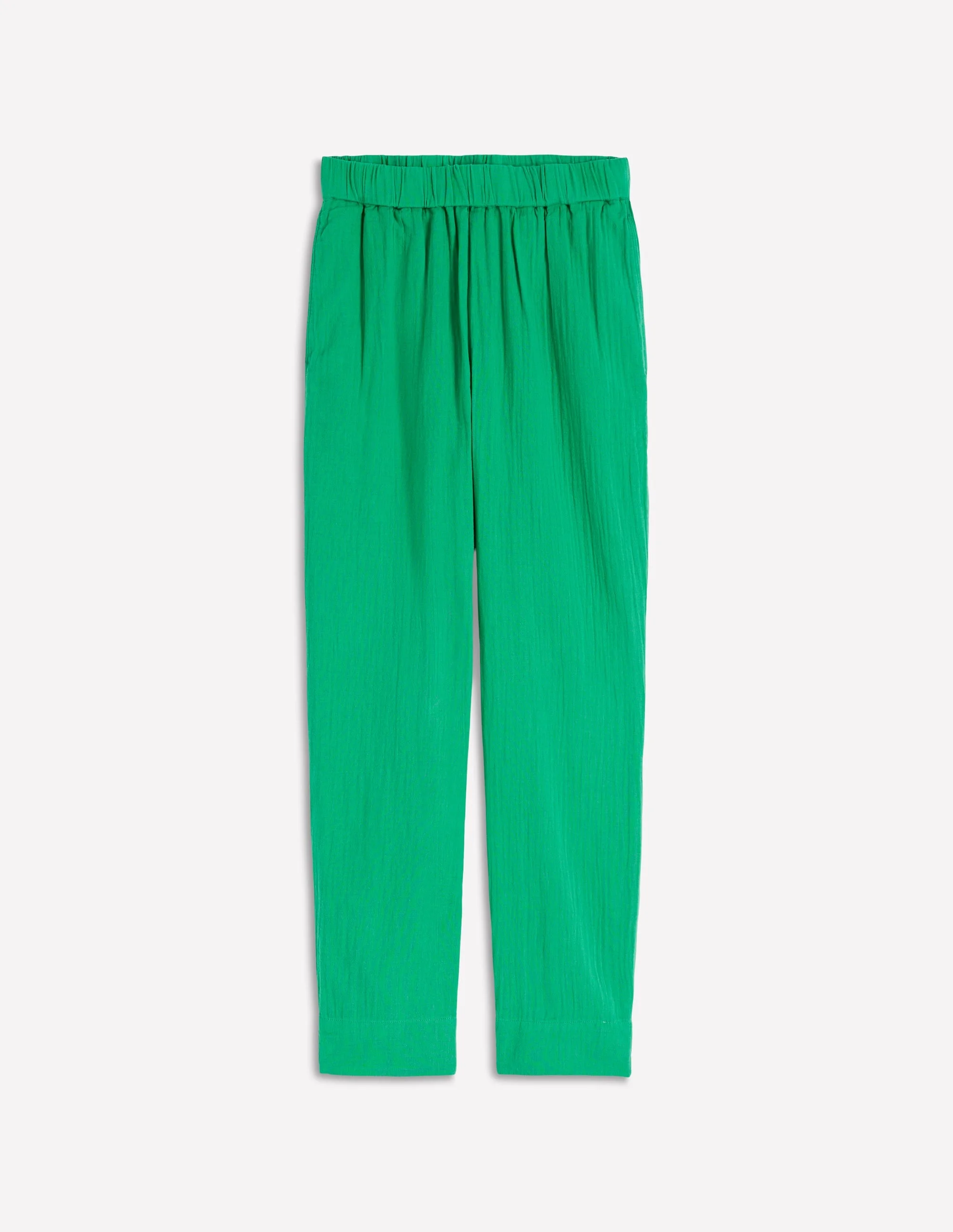 Double Cloth Crop Pants-Shamrock Green - 1