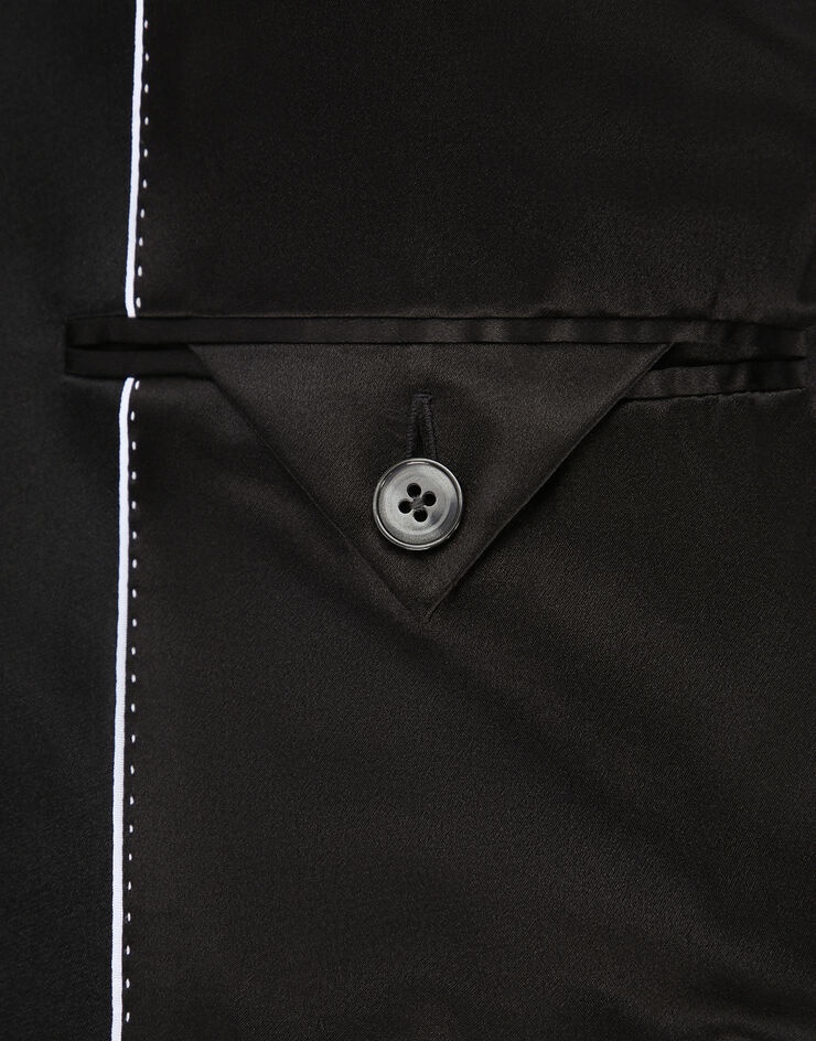 Short double wool tuxedo jacket - 8
