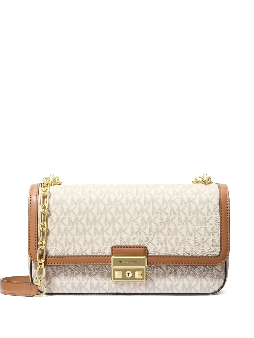 tribeca large signature logo shoulder bag - 1
