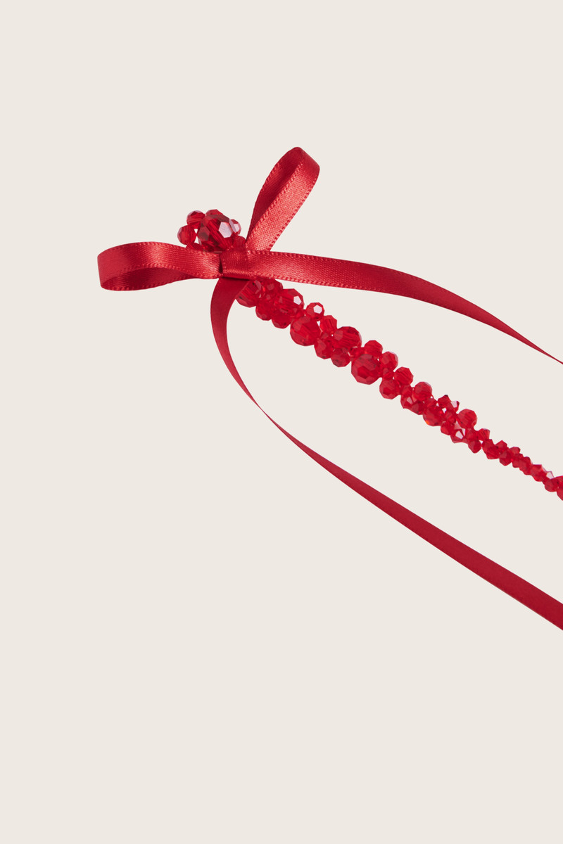 Simone Rocha Bow Ribbon Drip Earrings outlook