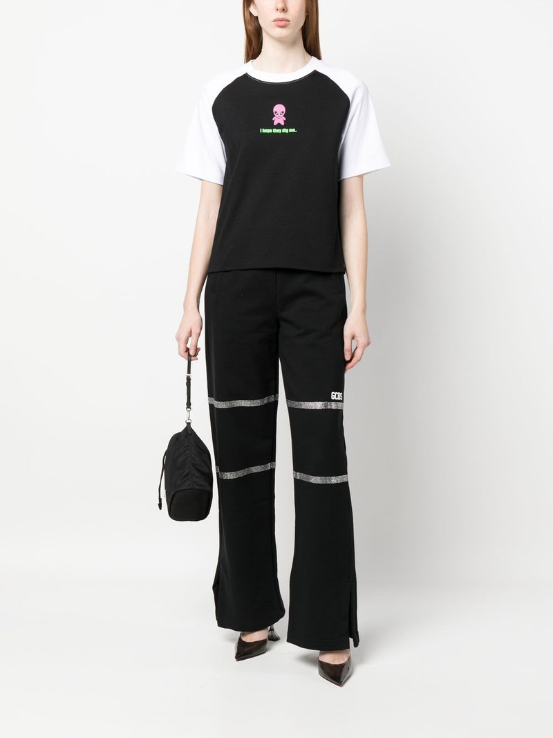 GCDS slogan-print T-shirt outlook