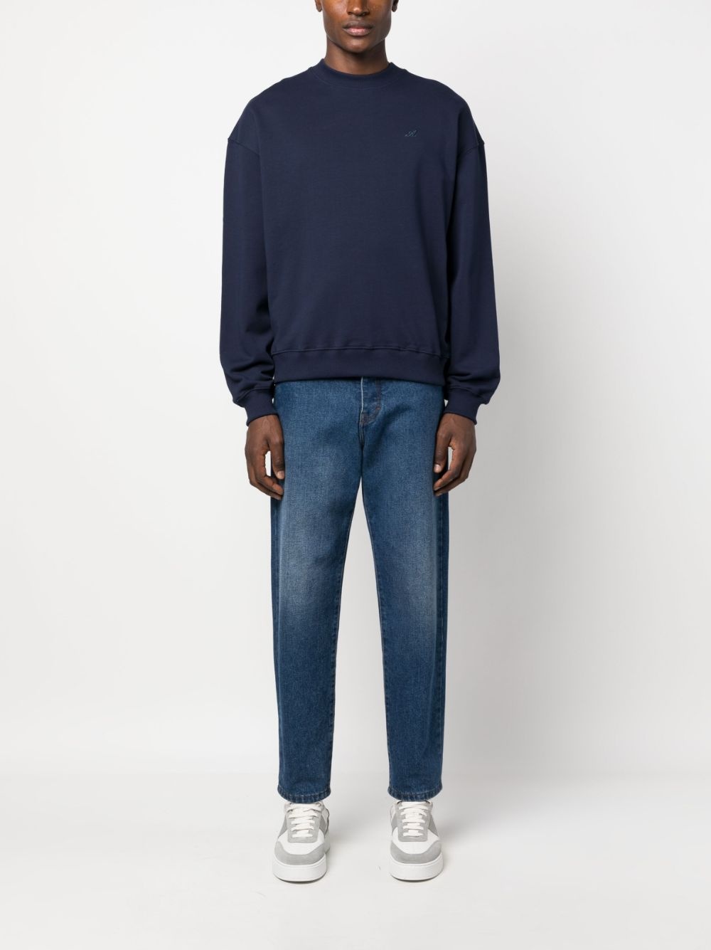 logo-embroidered sweatshirt - 2