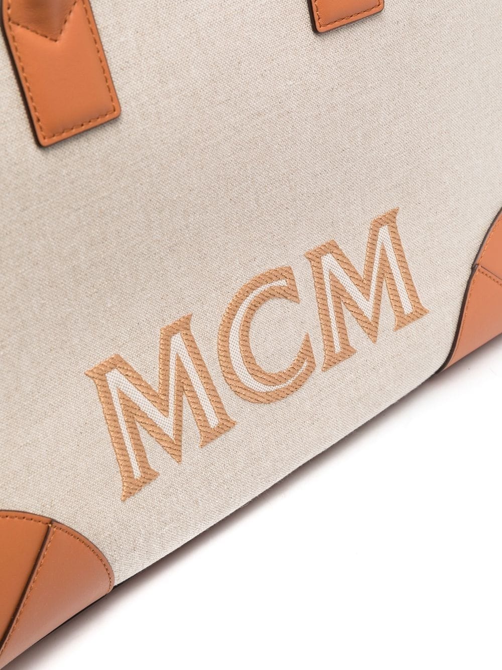 München canvas logo tote bag - 4