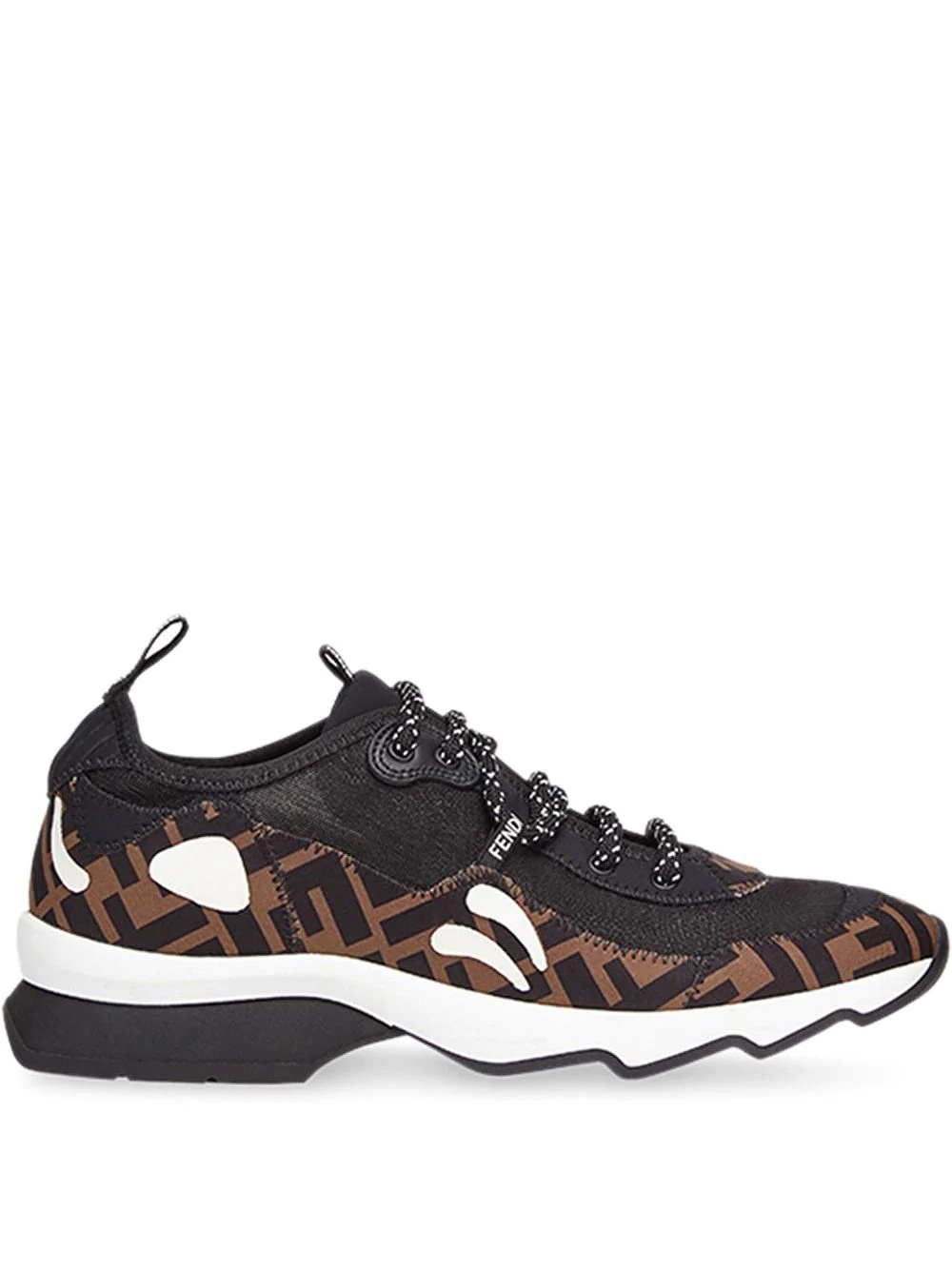 FF motif technical mesh sneakers - 1