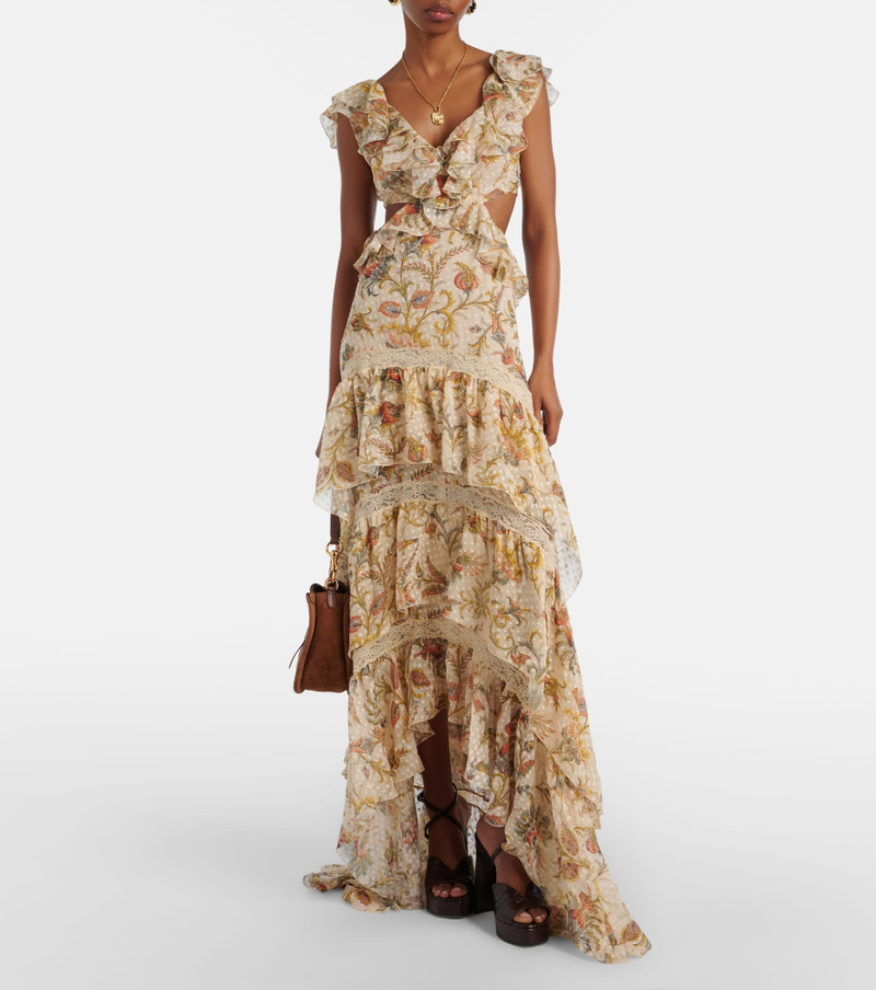 Etro Printed silk-blend maxi dress outlook