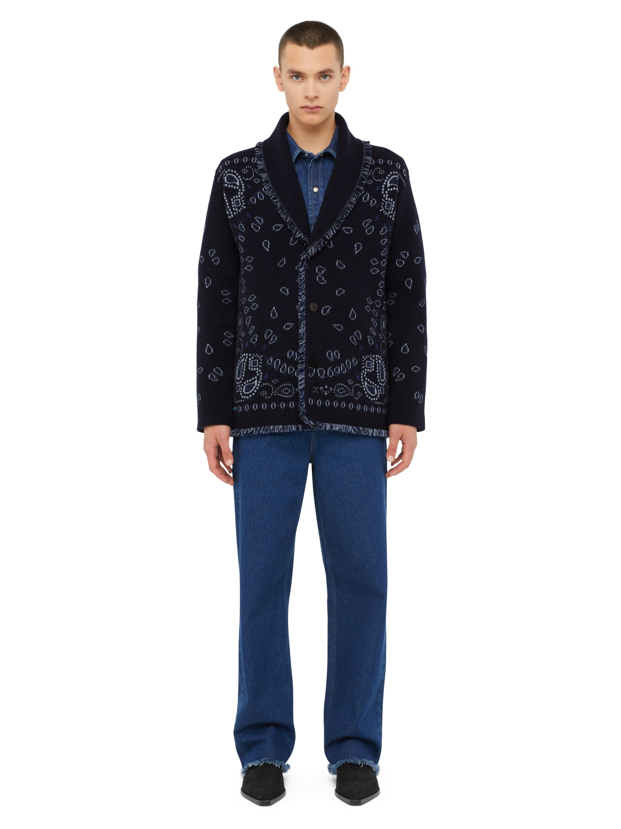 Bandana Jacquard Cardigan - 4