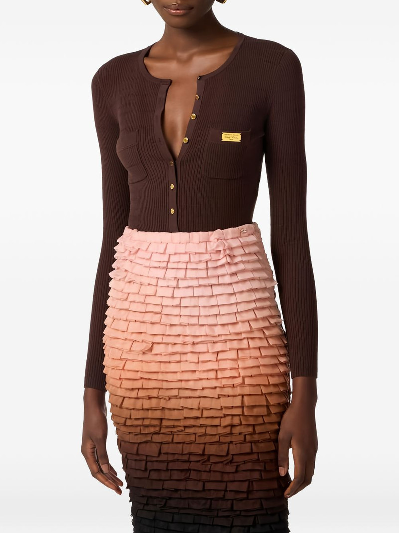 micro-braided buttoned cardigan 4