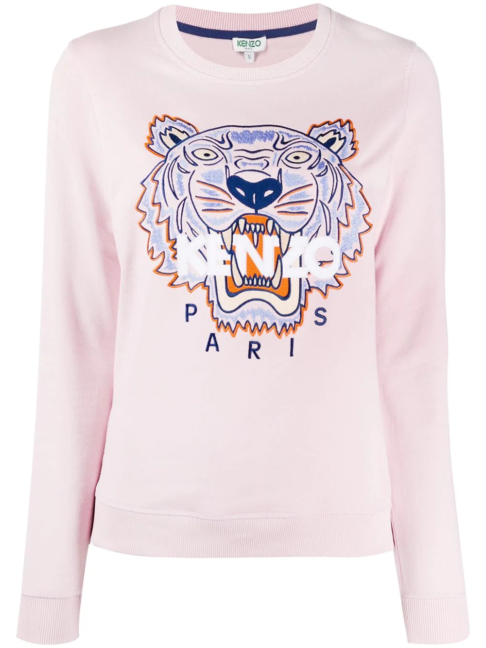 tiger logo-embroidered sweatshirt - 1