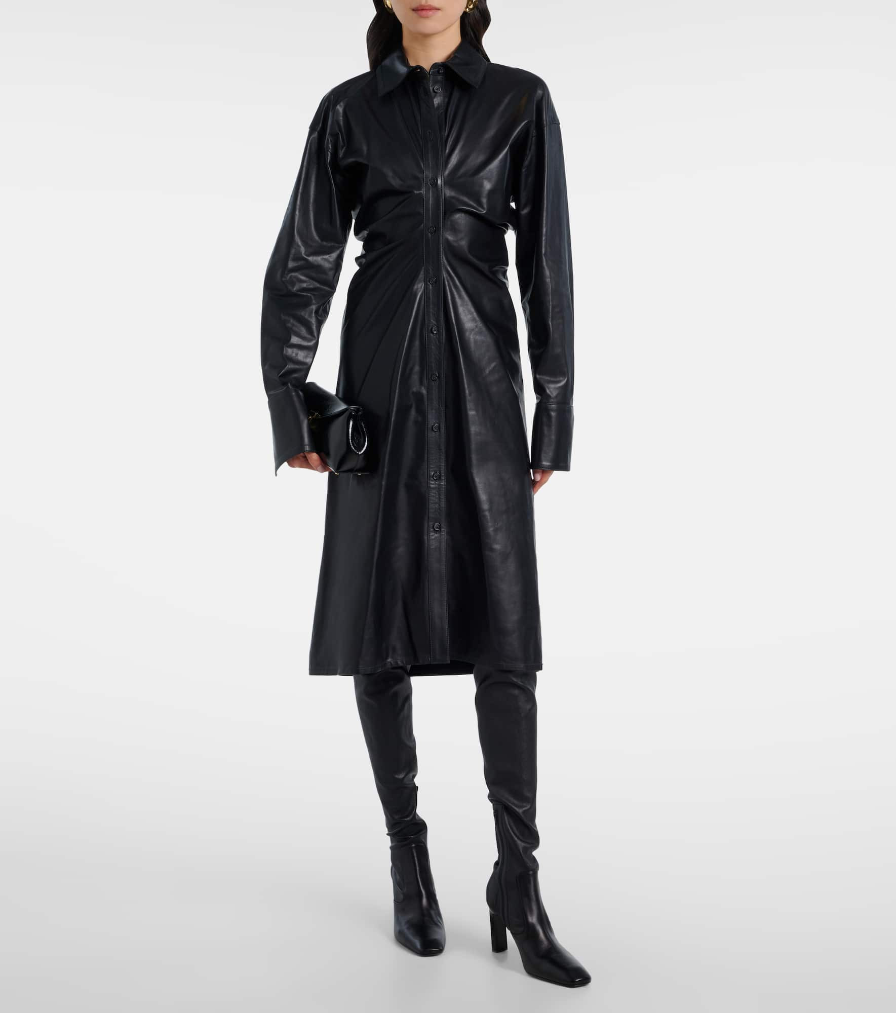 Leather over-the-knee boots - 4