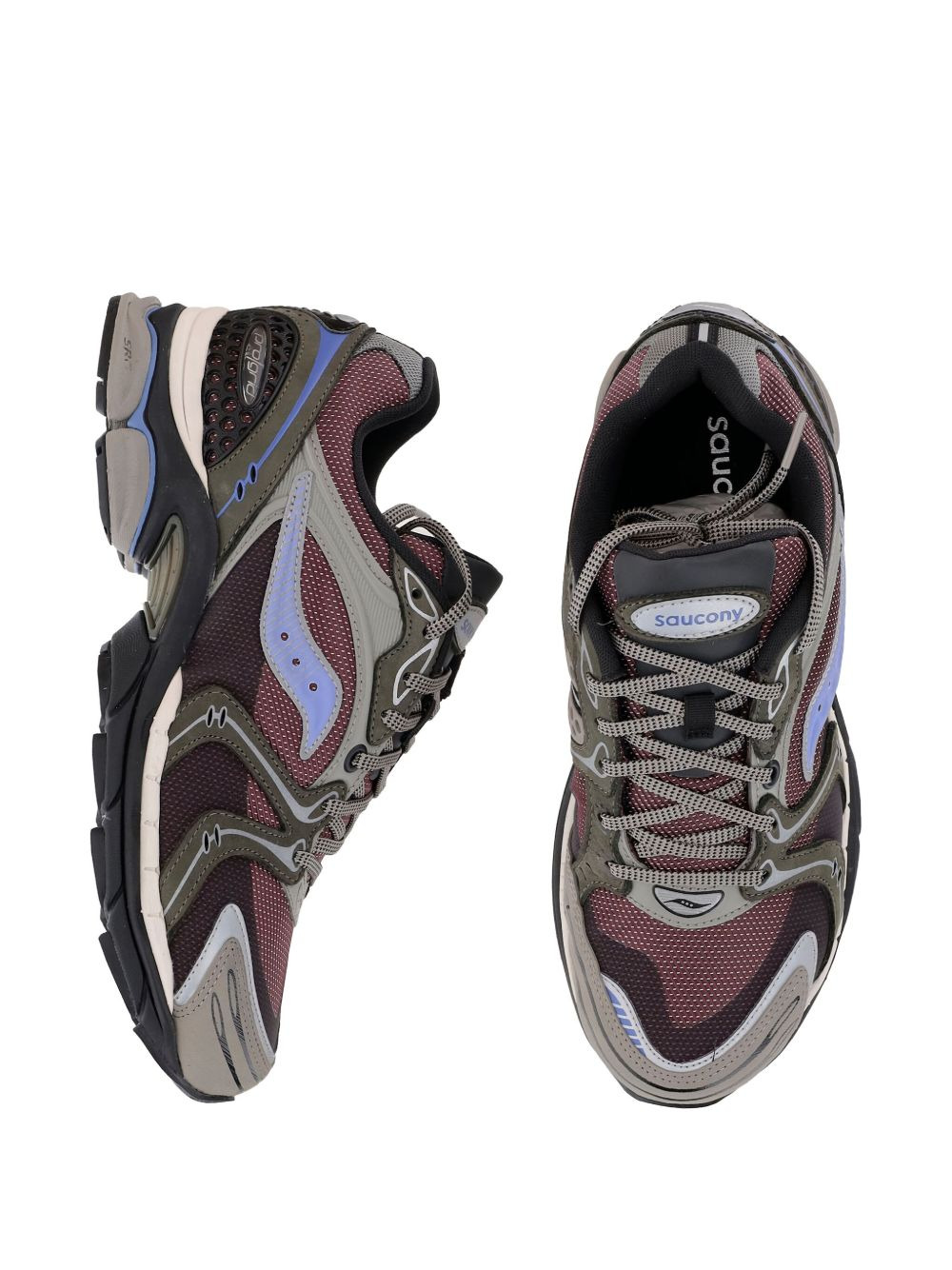low-top leather sneakers - 4