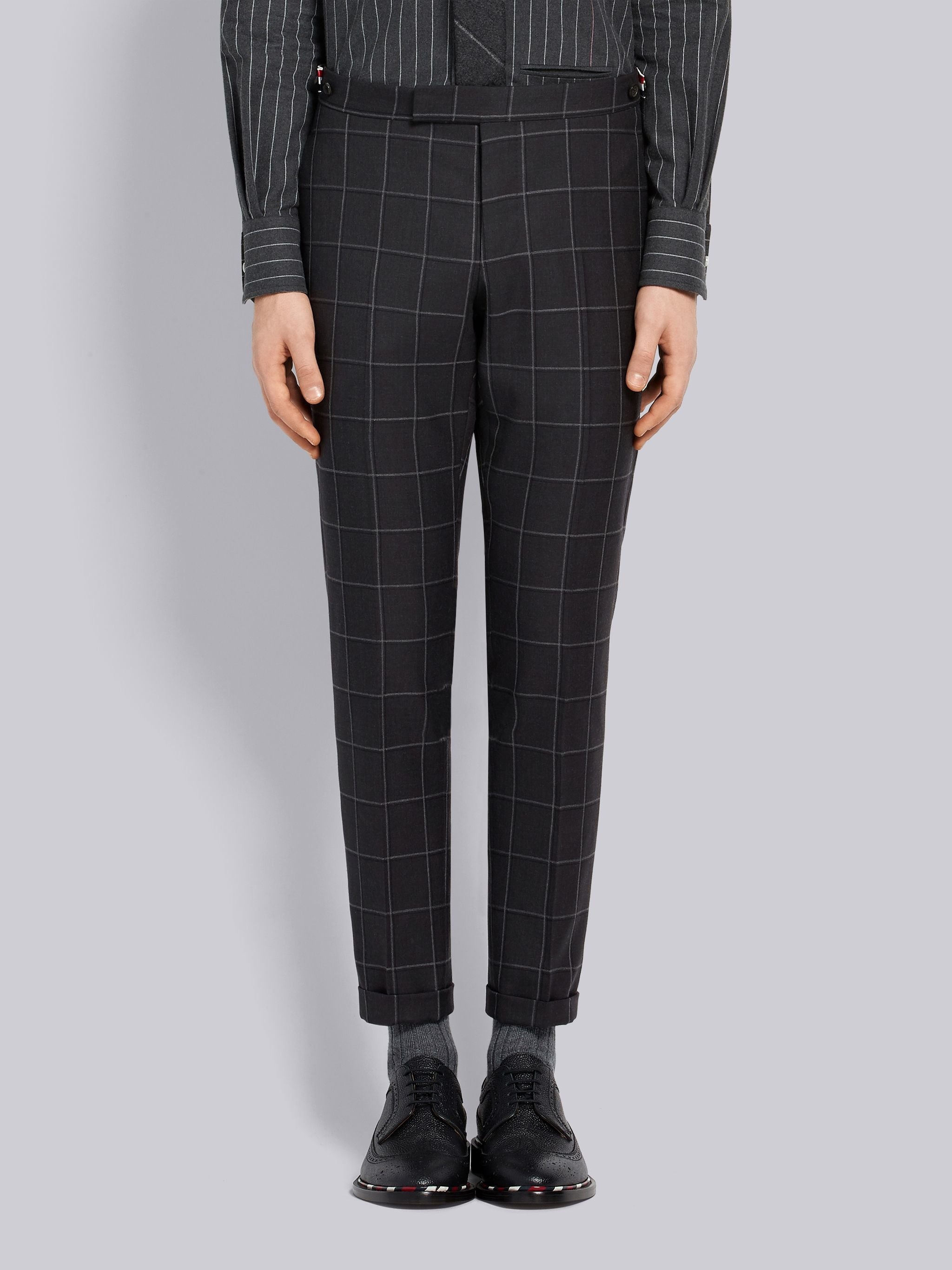 Windowpane Shadow Check Trouser - 1