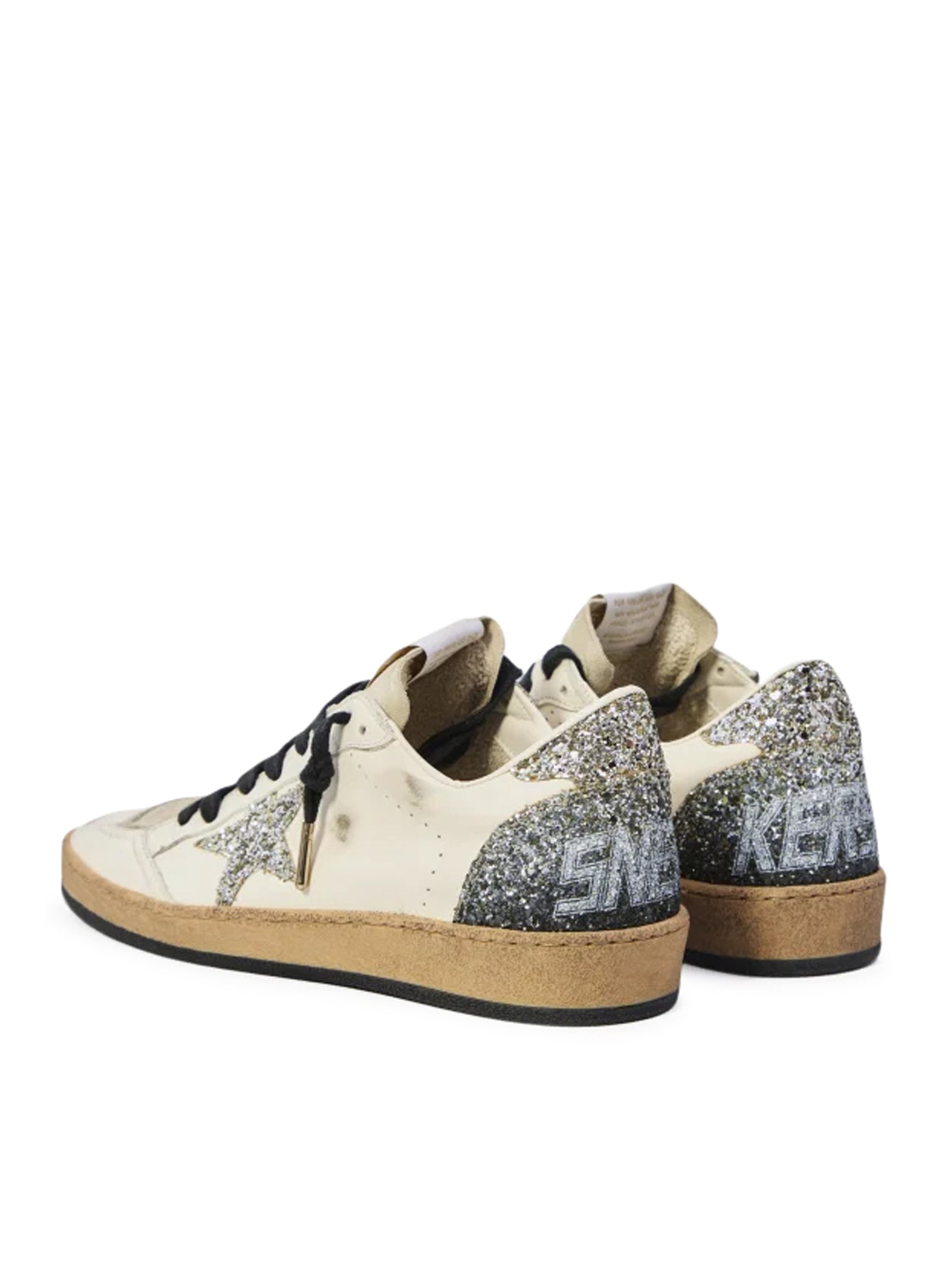 BALL-STAR SNEAKERS IN LEATHER AND GLITTER - 3
